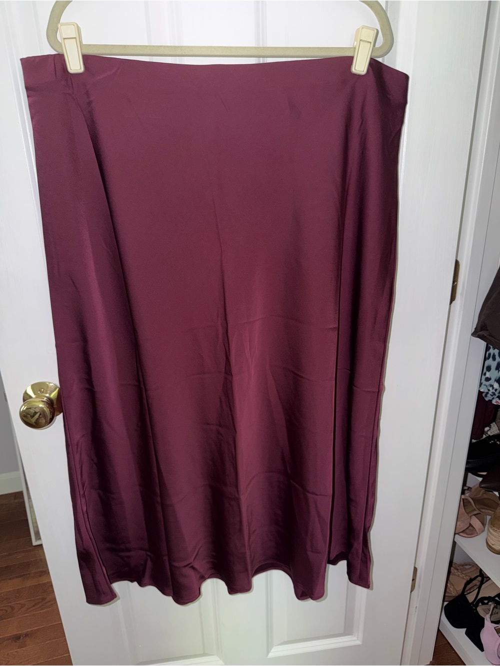 Old Navy Satin Midi Skirt - Plum